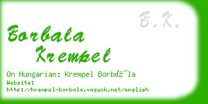 borbala krempel business card